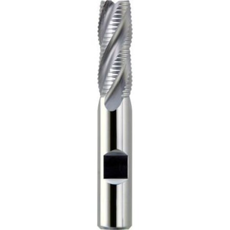 MELIN TOOL CO 1-1/8" Dia., 1-1/8" LOC, 3-3/8" OAL, 6 Flute Cobalt Single End Fine Roughing End Mill, Uncoated CFPS-2436